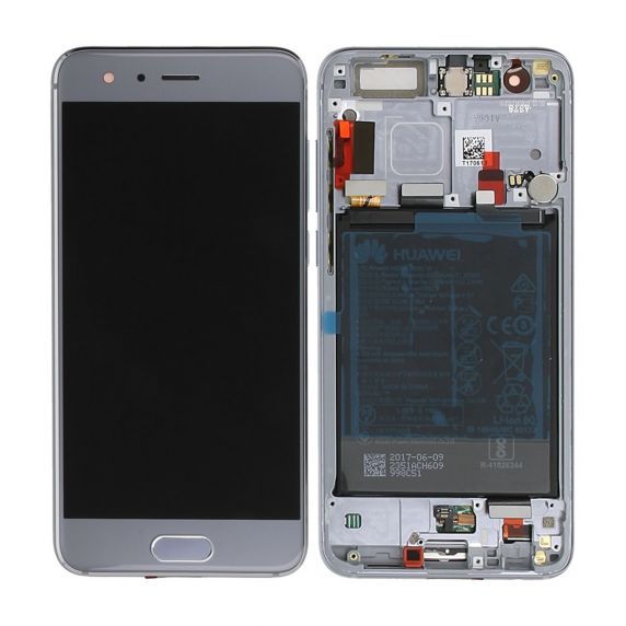 100% Original Huawei Honor 9 Display module frontcover + LCD + Digitizer + Battery grey